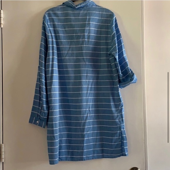 NWT Koy Resort Blue Striped Dress Size Medium - Picture 5 of 7